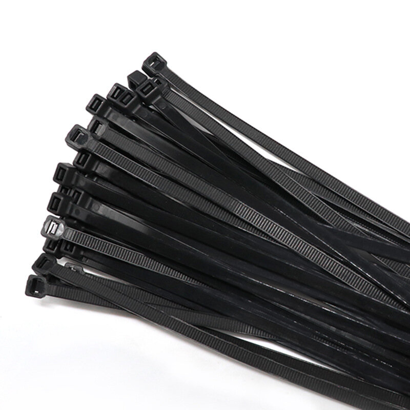 1000Pcs/pack 3*150mm High Quality width 1.9or2.5 Black Color Factory Standard Self-locking Plastic Nylon Cable Ties,Wire Zip Tie