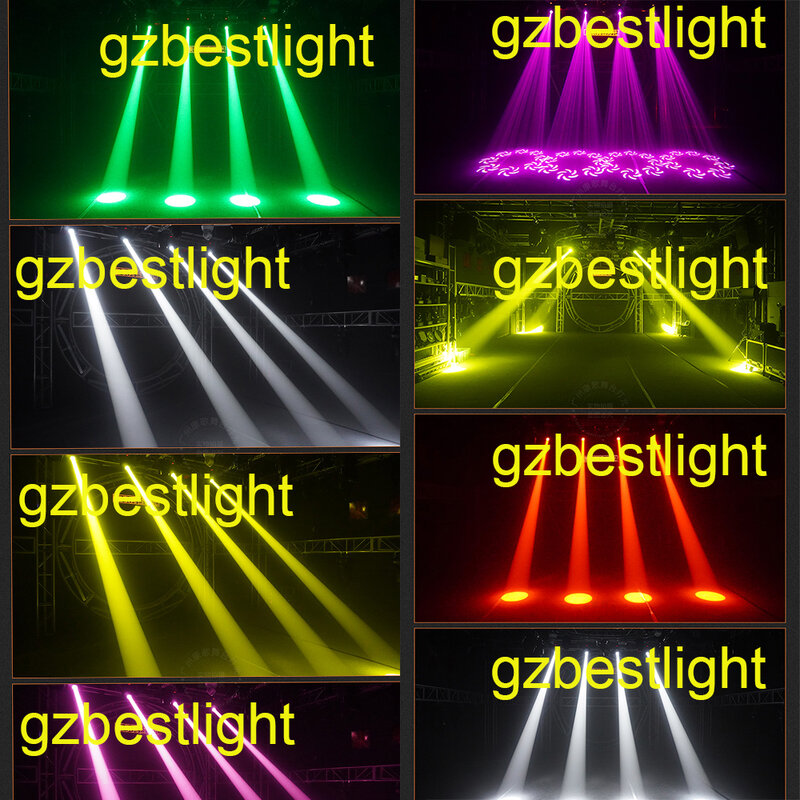 Haz de luz led potente con cabeza móvil, Prisma giratorio de 8 caras, 100w, 2r, 100 vatios, efecto arcoíris