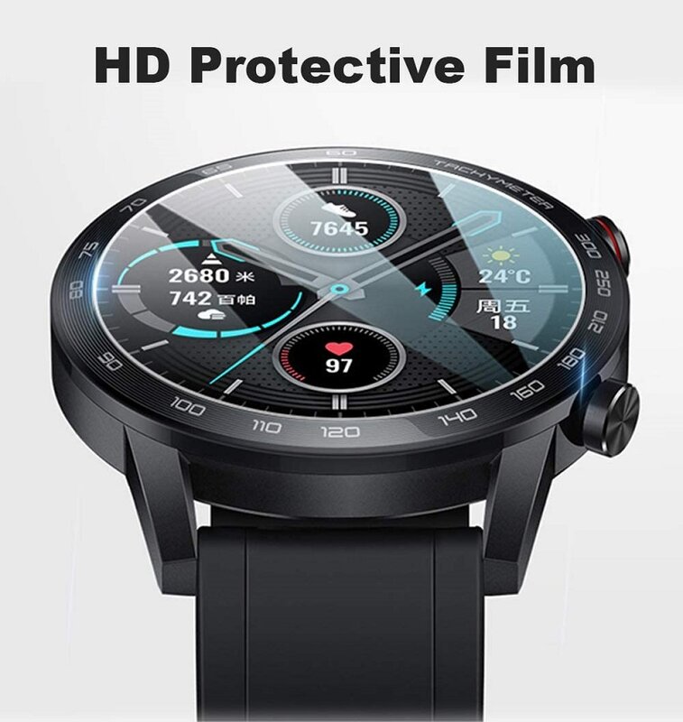 3Pcs Beschermfolie Voor Honor Magic Horloge 2 46Mm Smart Horloge Screen Protector Voor Honor Magic Horloge 2 42Mm Anti-kras Hd Film