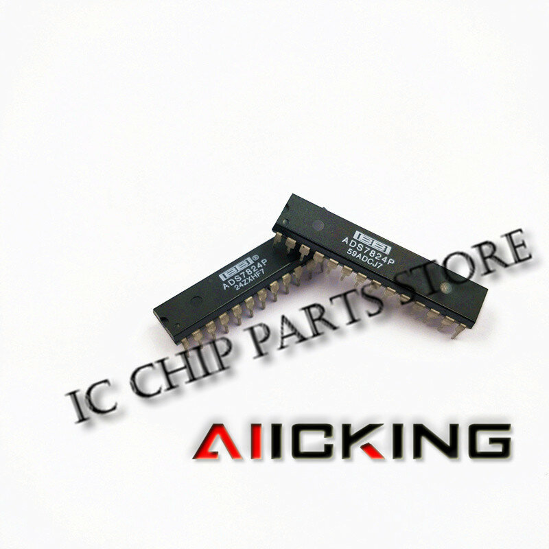 Puce IC intégrée ADS7824P ADS7824 DIP28, 2 pièces, nouvelle puce originale