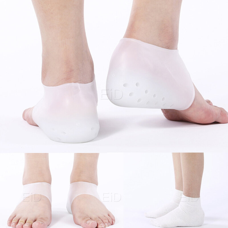 EiD 2в1 силиконовые невидимые увеличивающие рост стельки высокие мягкие носки для мужчин и женщин Прямая поставка 2 см 3 см 4 см