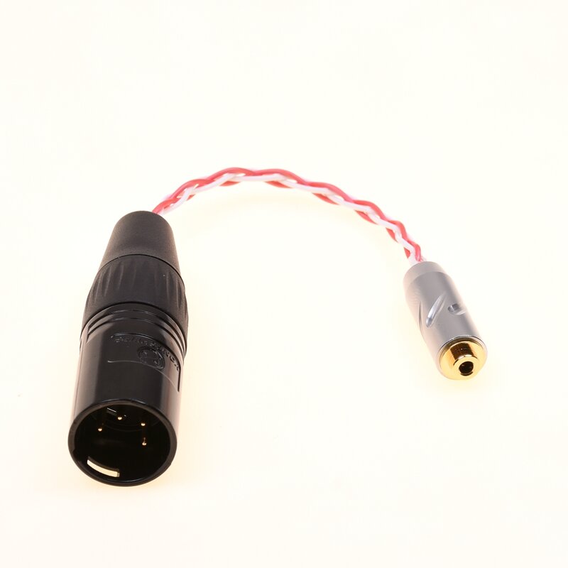 XLR до 2,5 мм 4-контактный XLR штекер до 2,5 мм гнездо Trrs сбалансированный аудиоадаптер кабель совместимый с Astell & Kern FIIO