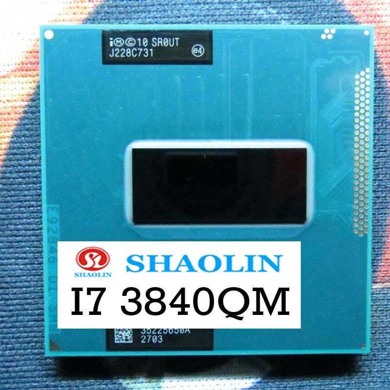 Processador cpu quad-core shaolin original, versão oficial i7-3840QM i7 3840qm sr0ut 2.8 ghz