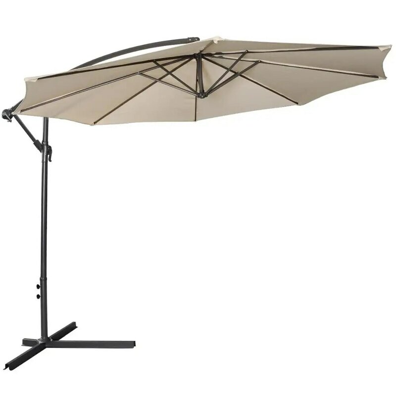 SOKOLTEC 야외 우산 커버 정원 비바람에 견디는 파티오 캔틸레버 파라솔 레인 커버 액세서리 옥스포드 천 우산