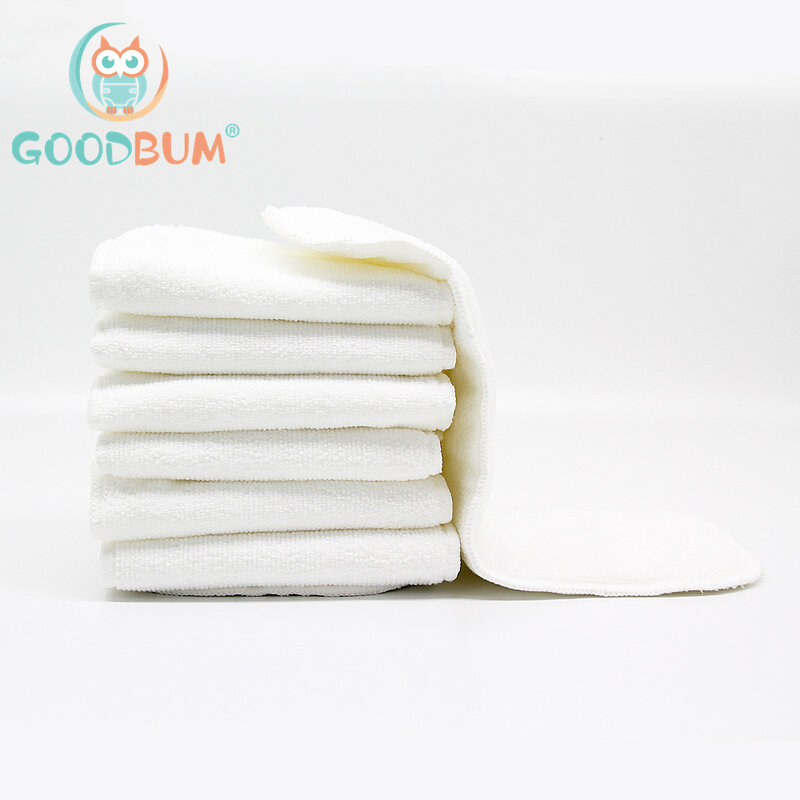 Goodbum 8-25KG wkładka niemowlęca 4 warstwy wkładka z mikrofibry wkładka na pieluchy Super chłonny Fit wkładka do pieluchy dla niemowląt