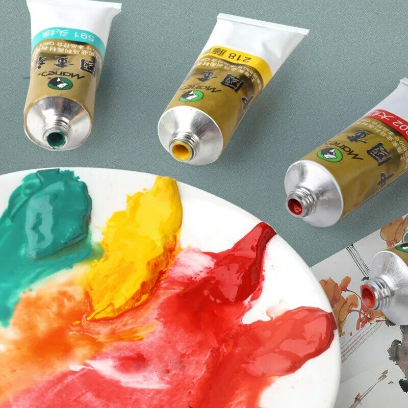 6/12/20 cores 32ml maries pintura chinesa cores zhong guo hua pigmento grande capacidade china tintas