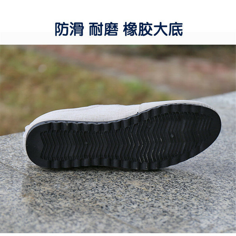 Zapatillas planas de lona para hombre, zapatos informales transpirables de tela vaquera, mocasines para conducir, novedad de 2021