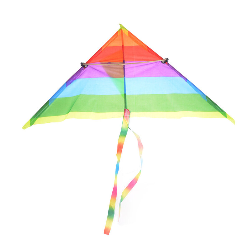 Hot Rainbow Kite Long Tail Nylon Outdoor Toys For Children Kids Kites Stunt Kite Surf Without Control Bar And Line Baby Toys