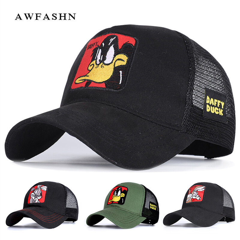 여름 새로운 클래식 수 놓은 야구 모자 남여 메쉬 스포츠 모자 조정 가능한 리바운드 패션 캐주얼 태양 모자 트럭 모자 아빠 모자