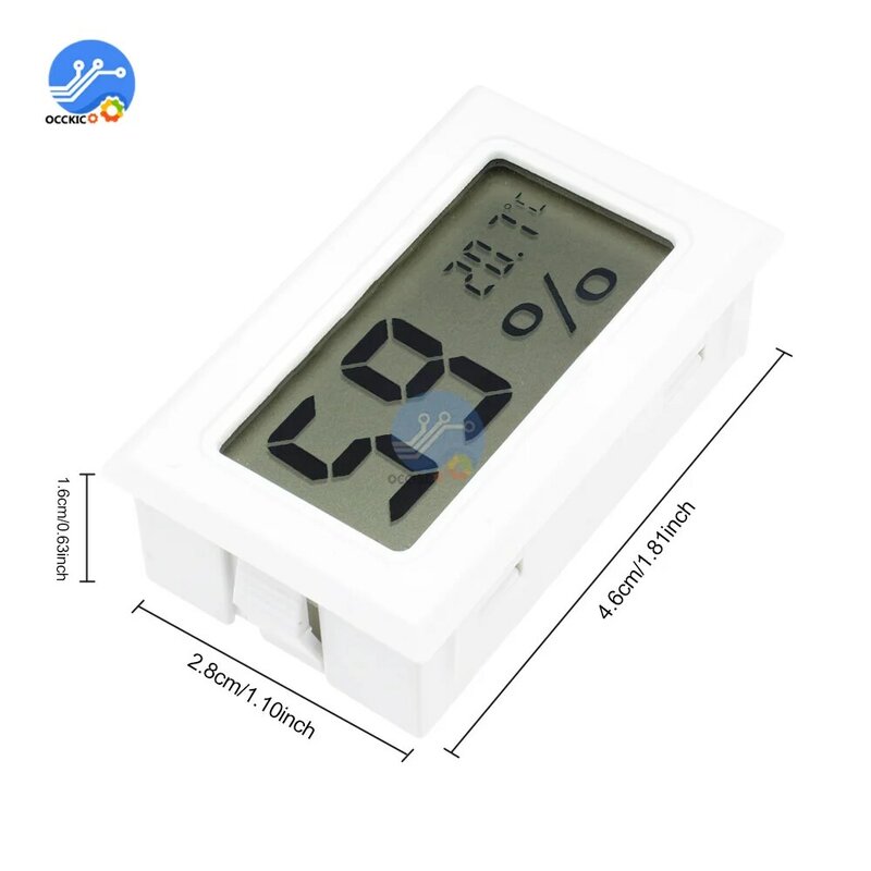 Mini LCD Digital Termometer Higrometer Suhu Dalam Ruangan Nyaman Sensor Suhu Kelembaban Meter Alat Pengukur