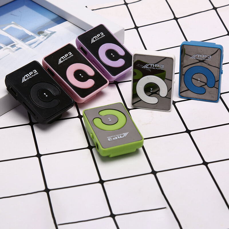 Mini Clip portátil con patrón de flores, reproductor MP3, soporte de medios de música, tarjeta Micro TF, gran oferta, 1PC