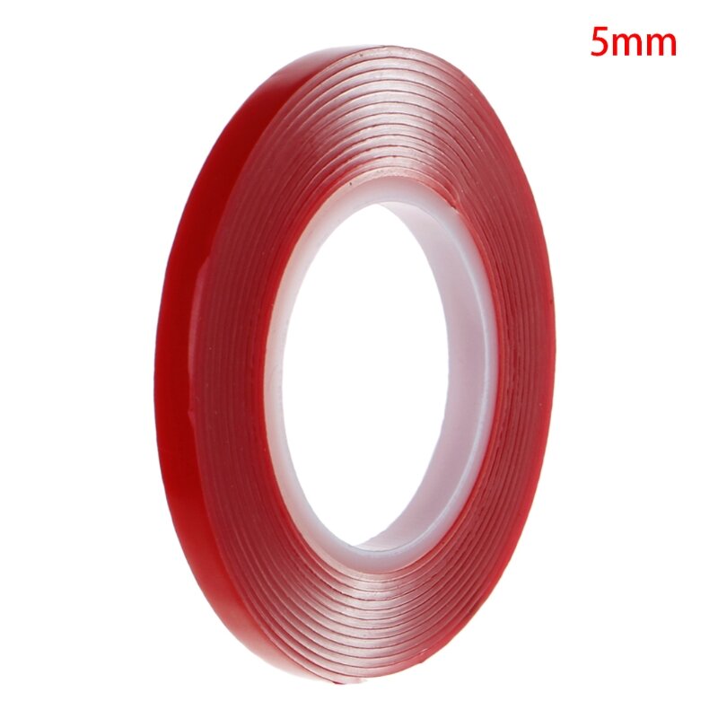 Rode Dubbelzijdig Sticker Tape Ultra Hoge Sterkte Montage Transparante Geen Sporen Sticker Voor Auto Auto Interieur Vaste