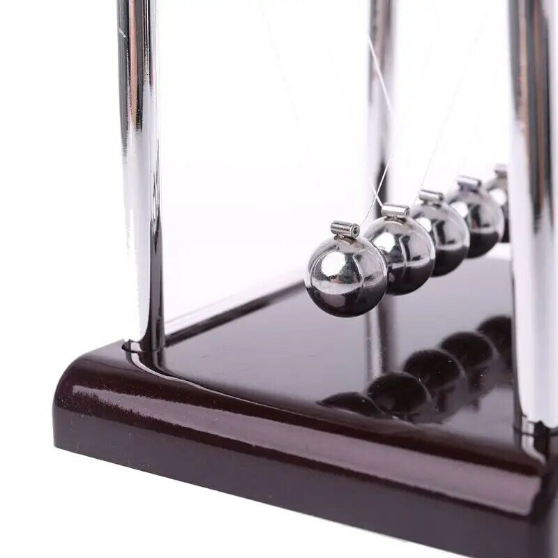 크래들 스틸 뉴턴의 균형 공 물리학 과학 진자 재미있는 책상 장난감 선물