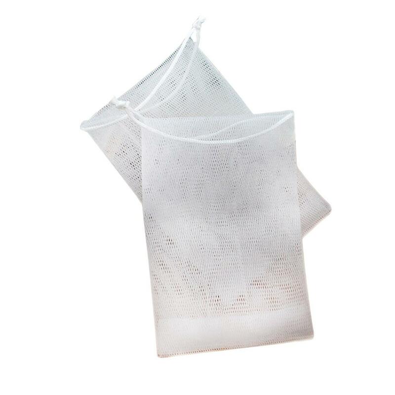 Сетка для мыла ручной работы 1 шт., пластиковая сетка для очищения душа, пенка для мыла, сетчатый подвесной мешок из пузырчатой пленки, очищающее средство для лица