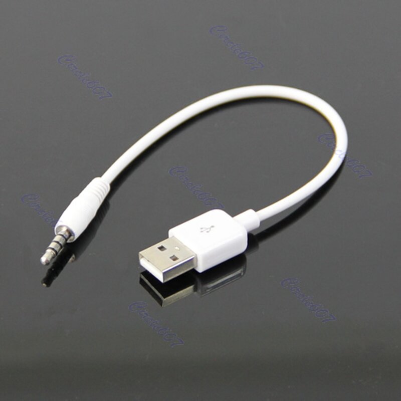 USB de 3,5mm Cable de carga de sincronización de datos adaptador para Apple iPod Shuffle 2nd