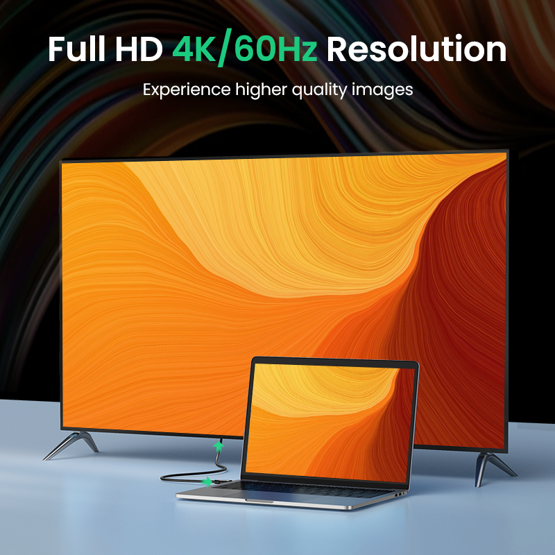 Ugreen-كابل HDMI 2.0 4K لجهاز Apple TV PS4 Switch Box ، كابل HDMI إلى HDMI 60 هرتز ، كابل صوت وفيديو ، كابل كابل كابل HDMI 4K
