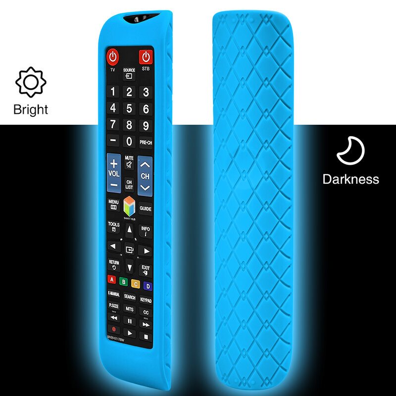 1PC Silikon untuk Samsung Smart TV Remote BN59-01178W AA59-00652A AA59-00594A RM-D1078 Shockproof Remote