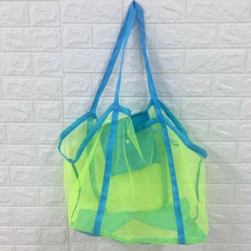 Extra Large Capacity Mesh Bag for Baby Beach Bath Toys Kids Basket for Toys Net Swimming Bag Waterproof Cloth Sand Toys Storage