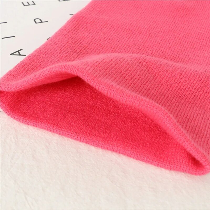 Bonnet tricoté Fluorescent pour femme, couvre-chef chaud, décontracté, mignon, nouvelle collection automne hiver