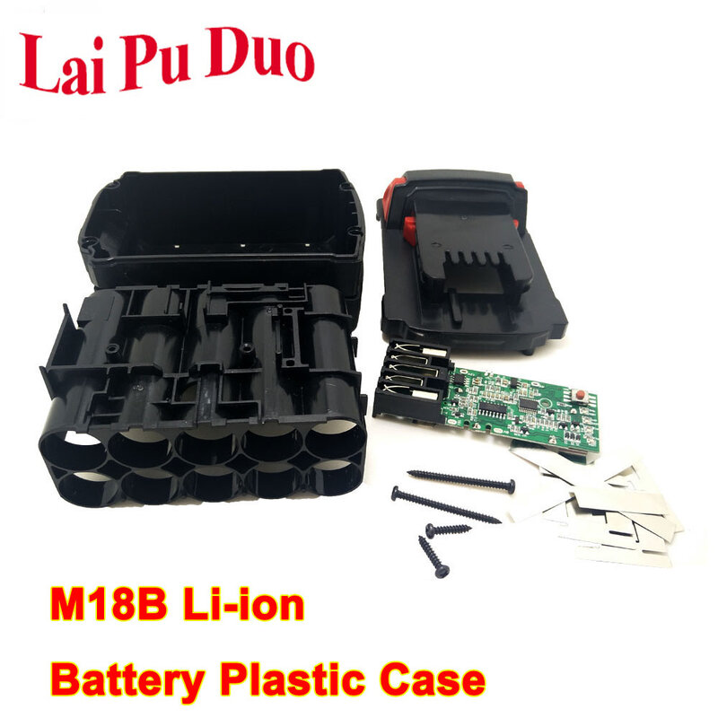 Para milwaukee 18v bateria de lítio caso plástico proteção de carregamento placa de circuito & m18 48-11-1815 3ah 4ah 5ah pcb placa escudo