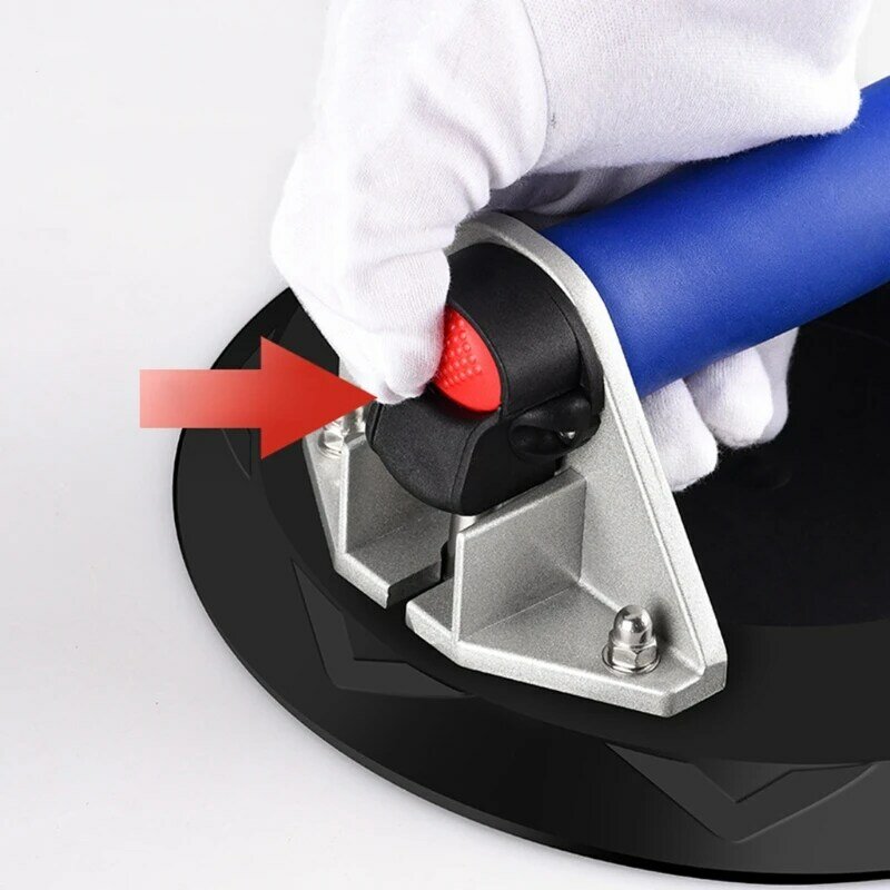 Vacuum Hisap Cangkir dengan Pegangan Logam Tugas Berat Vacuum Lifter untuk Granit & Glass Lifting