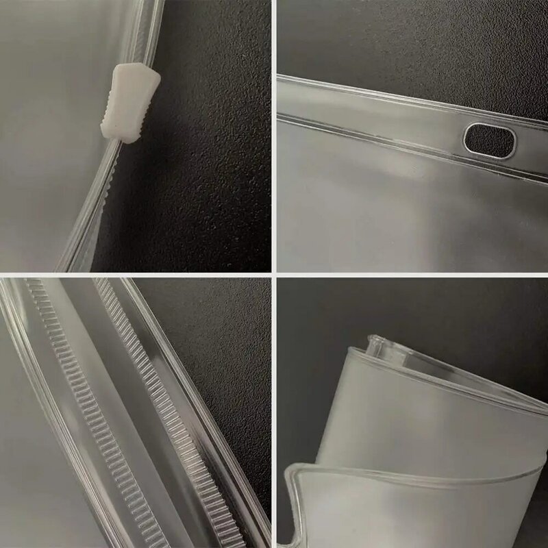 A4 rozmiar 4 pierścień przezroczysty PVC Zipper Binder kieszeń wstaw strony organizatorzy plastikowy papier arkusz dokumentów zdjęcie rękawy ochronne
