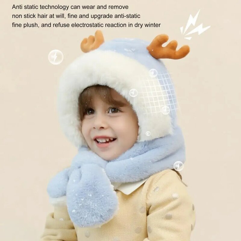Casquette anti-vent pour enfants, Costume quotidien, casquette de protection des oreilles avec foulard, rabat, chapeau pour enfants