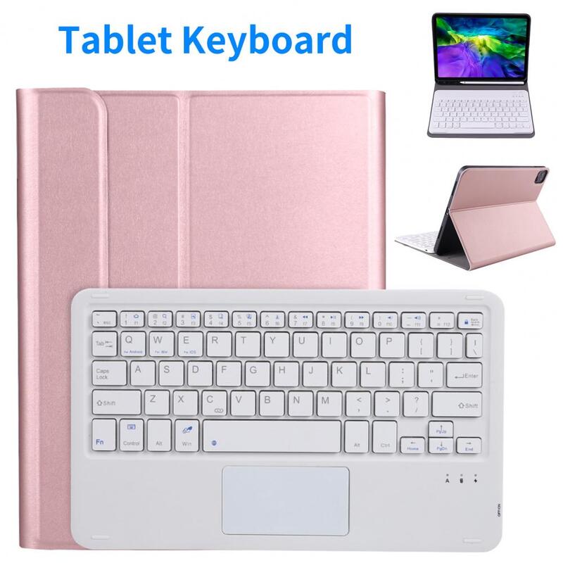 Teclado de tableta compatible con Bluetooth para iPad Po 11 2021, teclado inalámbrico para PC, Touchpad, funda de teclado inalámbrico