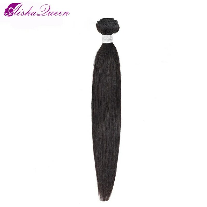 Aisha Queen Hair Brazilian Straight Human Hair 1 Piece Hair Weave Bundles 8-30inch Natural Color Free Shipping Non Remy Hair