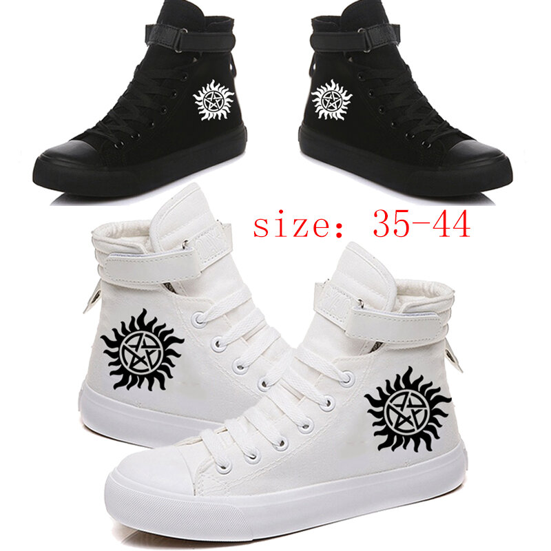 TV Show Supernatural Lace-up Sneakers Casual Canvas Shoes