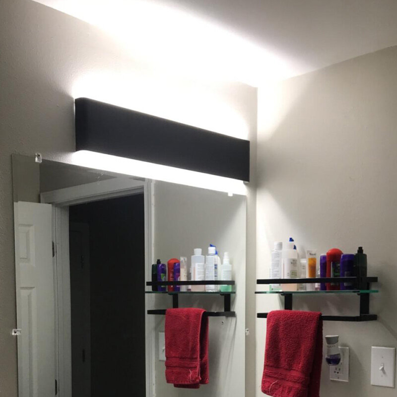 Luces Moderno e minimalista in alluminio HA PORTATO lampada da comodino lampada da parete camera specchio del bagno di luce diretta creativo corridoio camera da letto decor