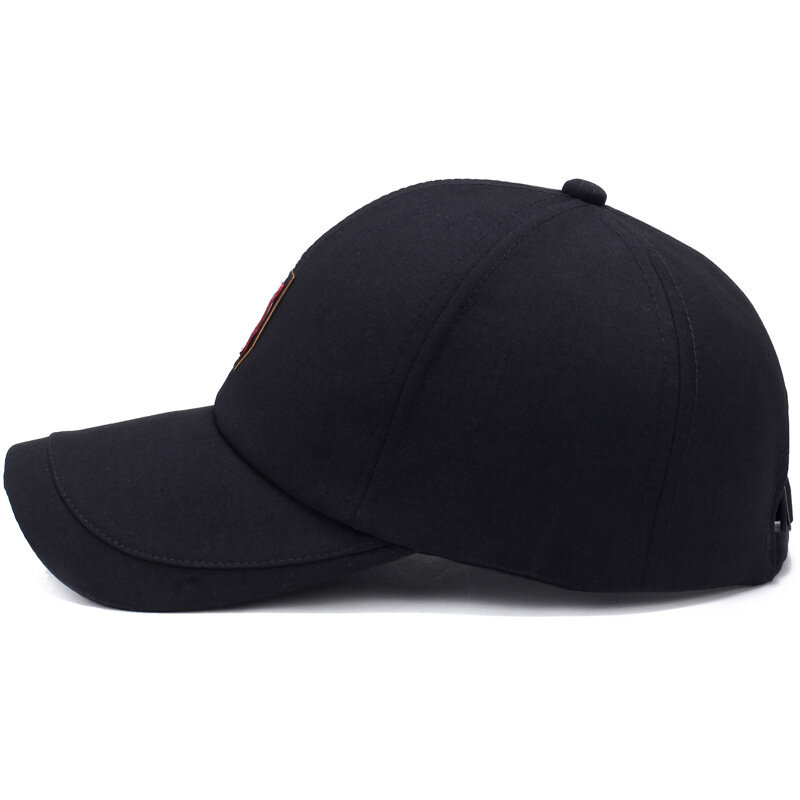 Zimowe szerokie rondo ciepłe czapka typu Snapback zimowe ciepłe czapki baseballowe praca na zewnątrz i sport