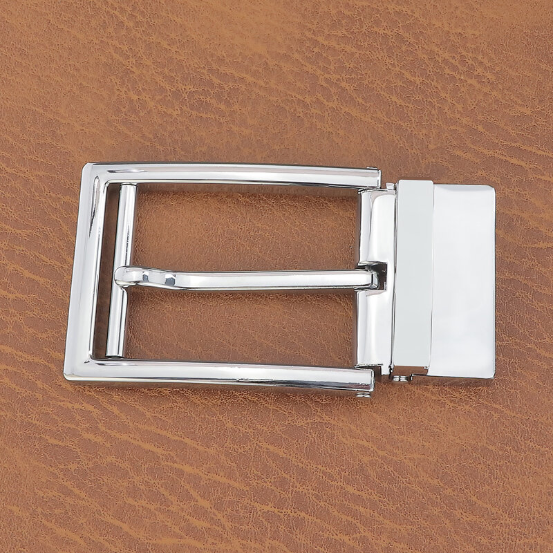 Cintura in metallo con fibbia ad ardiglione in argento di alta qualità marca famosa di lusso larga 3.3cm per fibbia solo cinture