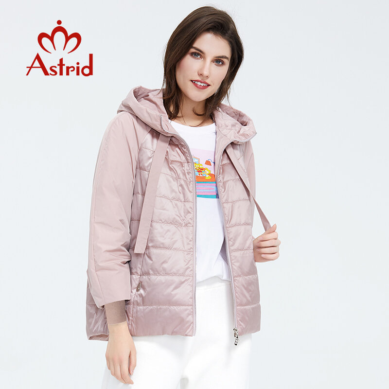 Astrid 2023 Spring coat women Outwear trend Jacket Short Parkas casual fashion female high quality Warm Thin Cotton ZM-8601