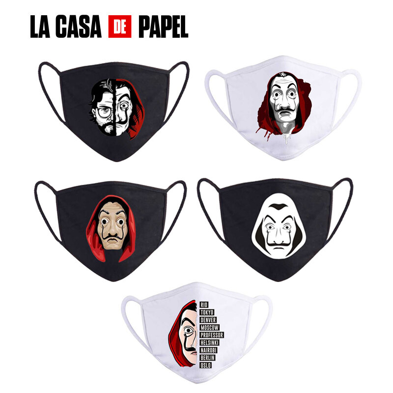 1 sztuk Salvador Dali maski film dom papieru La Casa De Papel przebranie na karnawał akcesoria maska pieniądze Heist kostium