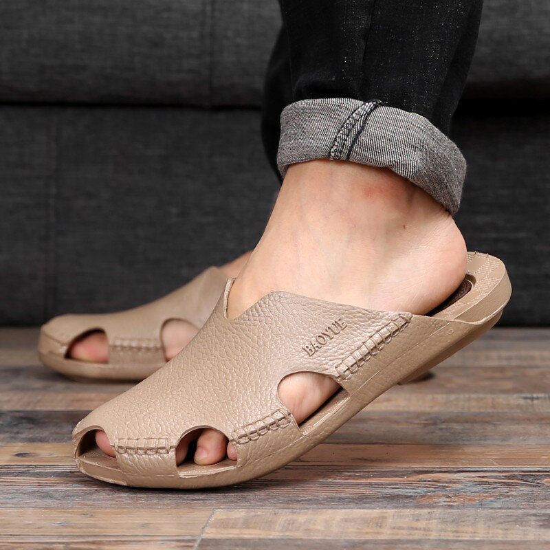2022 nuove scarpe porose da uomo pantofole morbide da casa antiscivolo pantofole da esterno da uomo sandali Casual sandali con punta aperta sandali da spiaggia