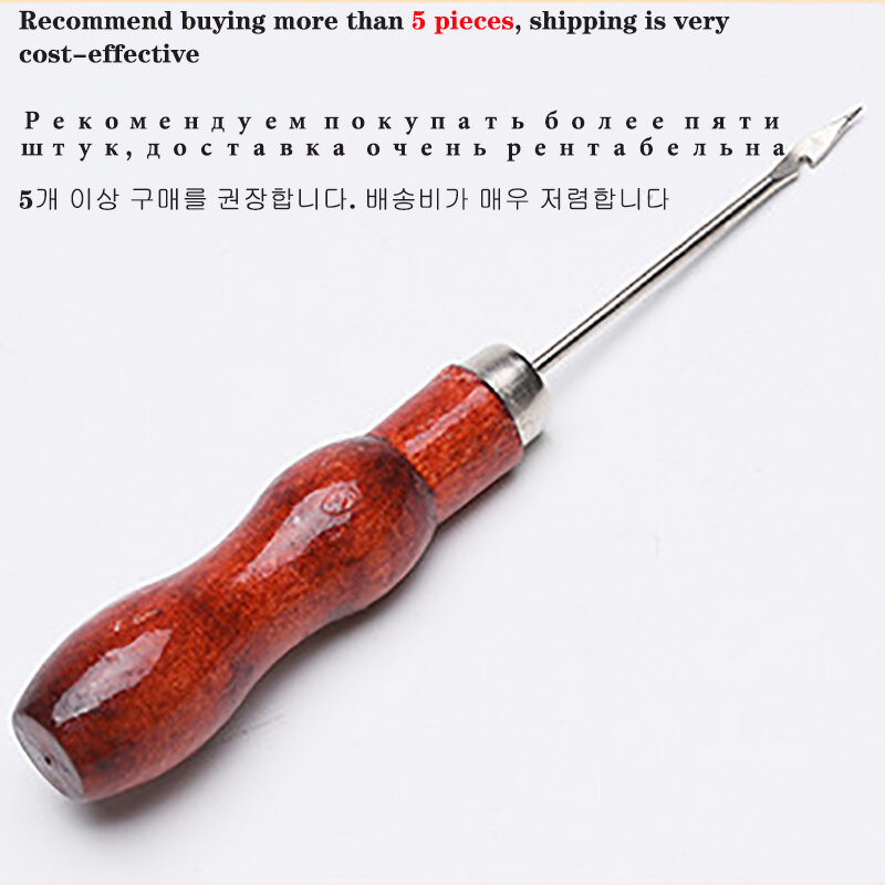 Шило-скребок с деревянной ручкой, инструмент для прижигания дюйма