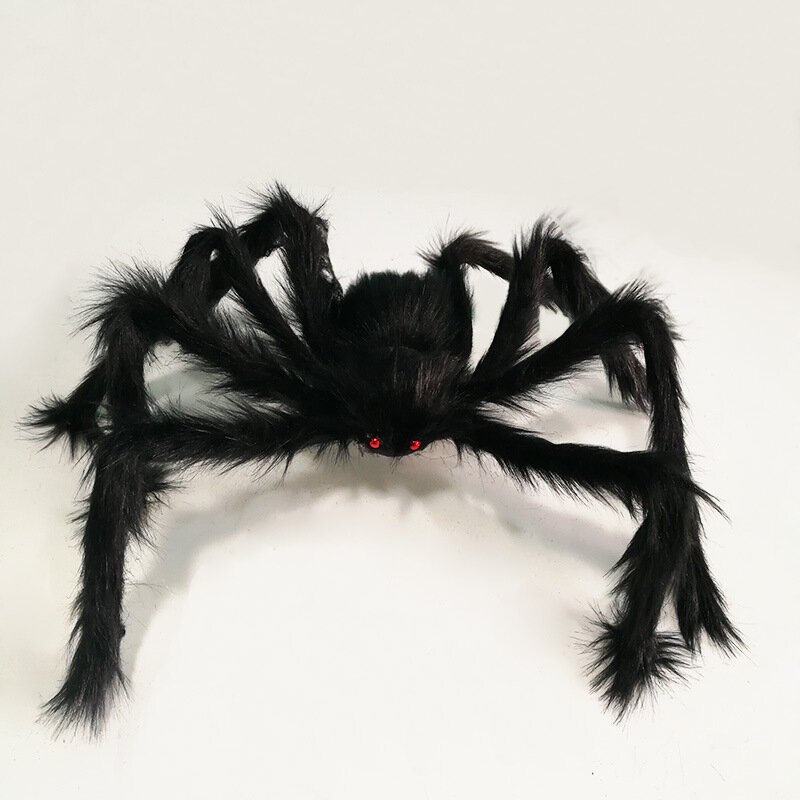 공포 검은 거미 유령의 집 스파이더 웹 바 파티 장식 용품, 까다로운 장난감, 할로윈 야외 장식