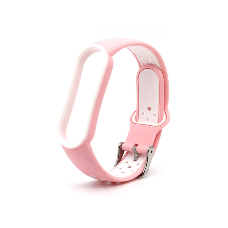 Bracelet de rechange en silicone pour Xiaomi Mi Band, double document, bracelet, sangles, 5, 4, 3, 6