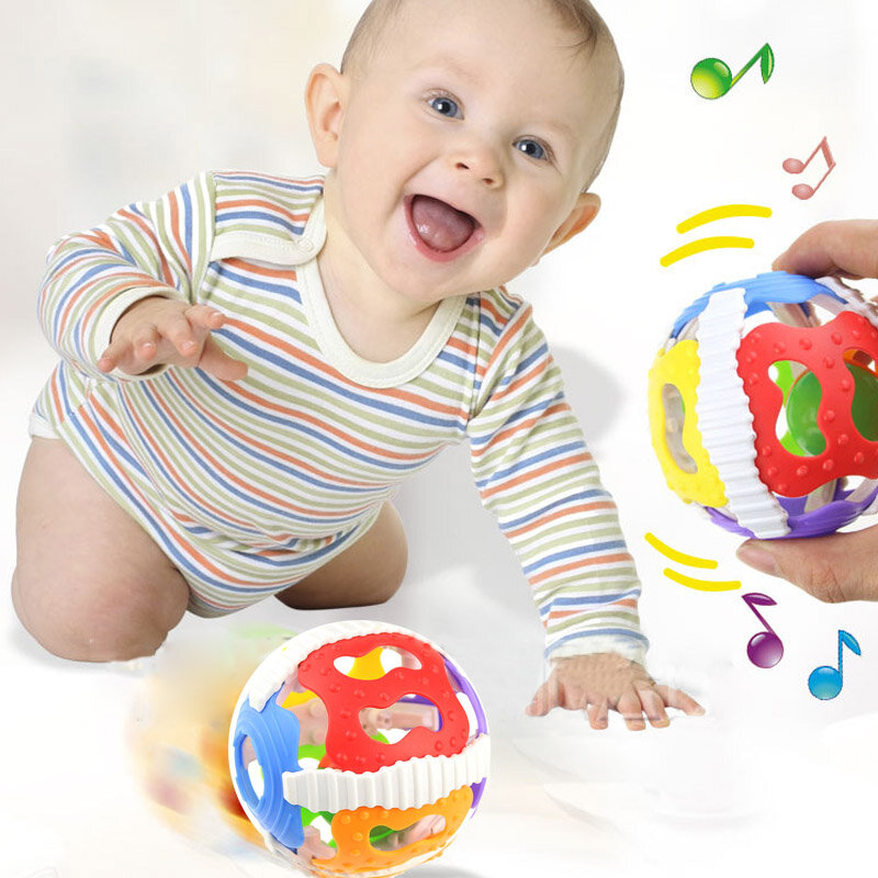 Grappige Baby Speelgoed Little Loud Bell Bal Rammelaars Mobiele Speelgoed Pasgeboren Baby Intelligentie Grijpen Educatief Speelgoed