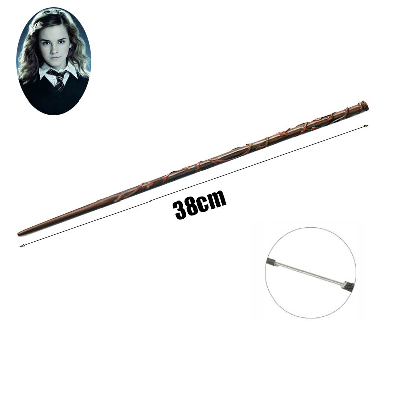 25 Metal Core Wand 35-40cm Cosplay Voldemort Hermione Wand No Boxed Children's Surprise Gift Birthday Gift