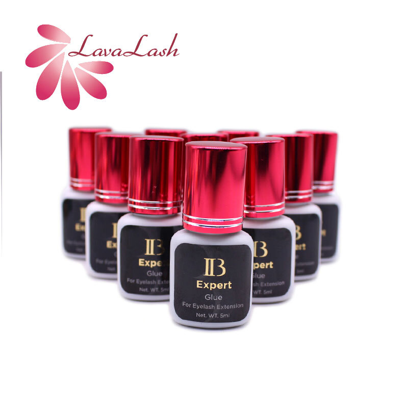 5ml Korea IB Ibeauty Expert Glue for Eyelash Extensions Original IB Wine Red Cap Lash Glue False Eyelash Adhesive Private Logo