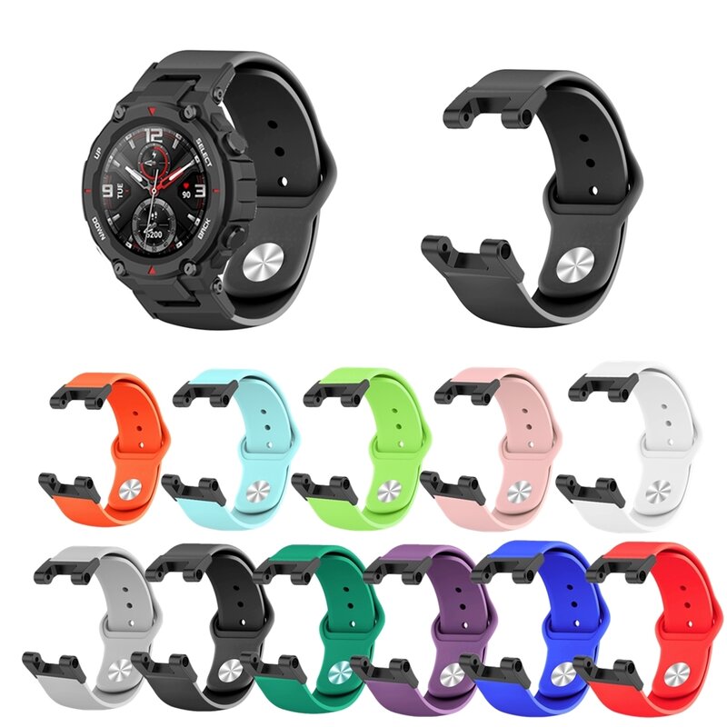 Soft Silicone Strap For Amazfit TREX T Rex Pro Smart Watch Band Replace Belts For Xiaomi Huami Amazfit T-Rex Correa Wristbands