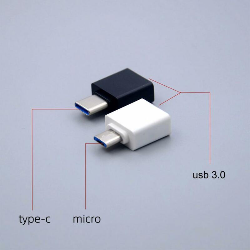2Pcs USB Konverter Stecker und Spielen Schnelle Übertragung Universal USB zu Typ-C/Micro Stecker für Smartphone