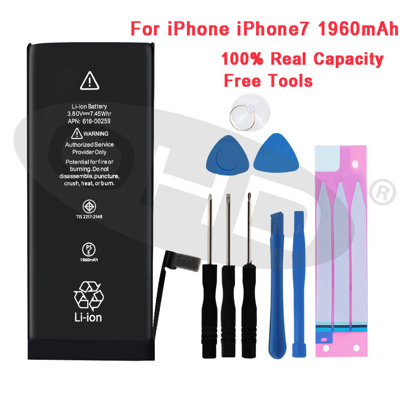 100% Newest Lithium Battery For Apple iPhone 6S 6 7 5S 5 Replacement Mobile Batteries For iphone 5 5s 6 s Internal Phone Bateria