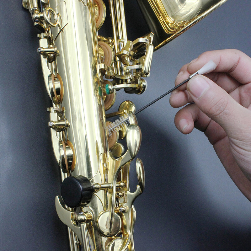 2 Chiếc Kèn Saxophone Lỗ Âm Thanh Bàn Chải SÁO Clarinet Oboe Bassoon Nút Lỗ Âm Thanh Làm Sạch Woodwind Phụ Kiện Nhạc Cụ Phần