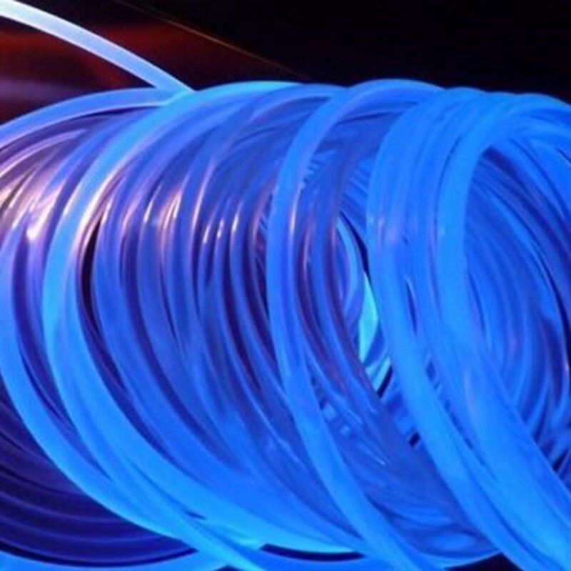 Волоконно-оптический кабель диаметром 1,5/2/3/4 мм из ПММА, боковая волоконная лента, светящаяся для автомобиля «сделай сам», светодиодные лампы, яркое украшение для дома