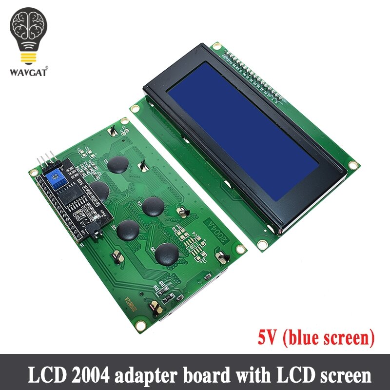 Módulo de exibição de tela LCD azul e verde, controlador HD44780, luz azul e preta, 16x2, 20x4 caracteres, LCD1602, 2004, 12864