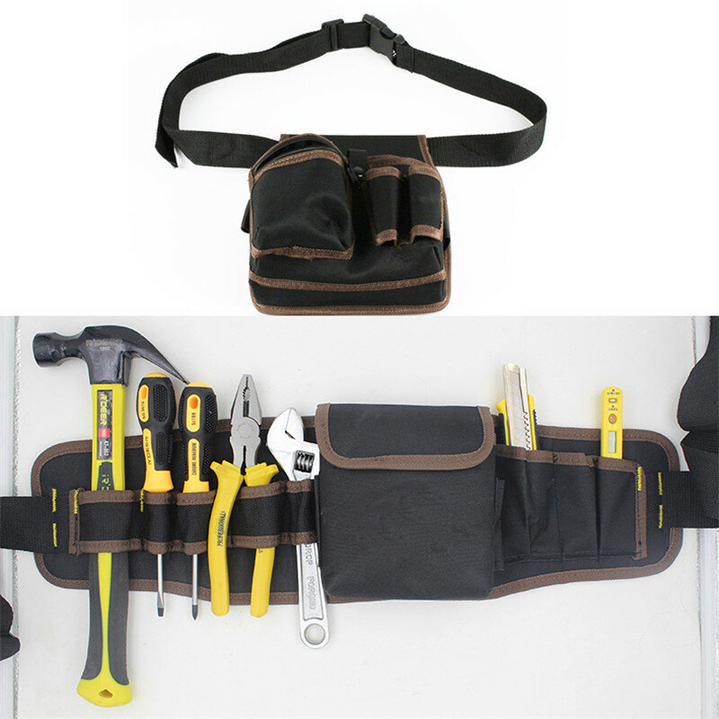 High Quality Hardware Mechanics Tool Bag Utility Waist Pocket Tool Apron Pouch With Belt Multi-purpose Large Capacity Bags