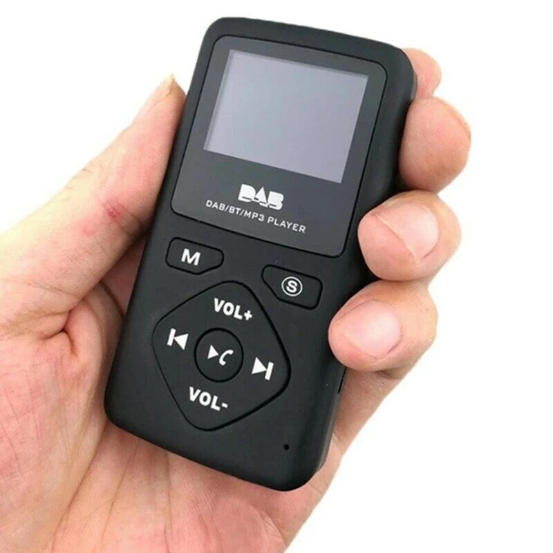 Dab/dab rádio digital bluetooth 4.0 bolso pessoal fm mini rádio portátil fone de ouvido mp3 micro-usb para casa